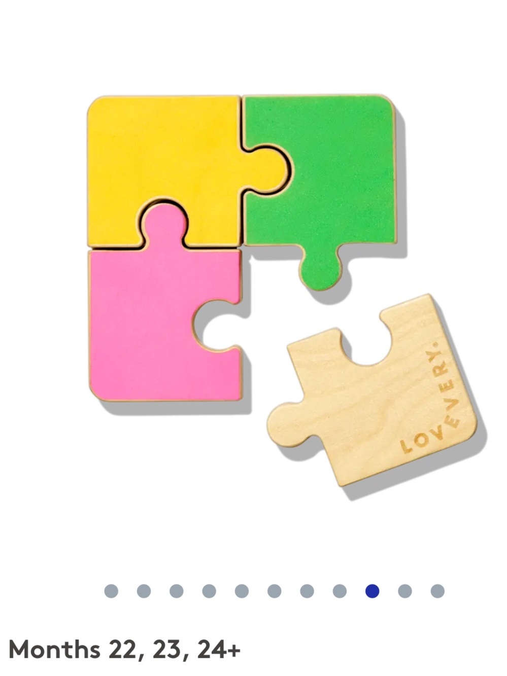 Chunky Wooden Jigsaw Puzzle from the Lovevery The Companion Play Kit